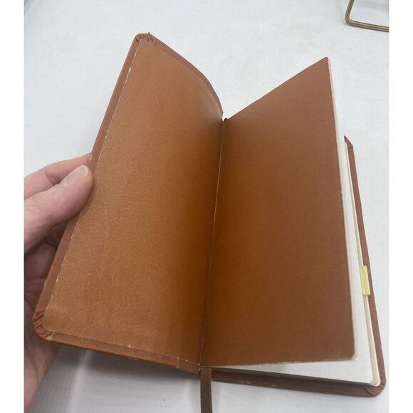 "Jesus Of Nazareth" Brown Faux Leather Bound Book Gold Tone Edges Ribbon Marker - Picture 15 of 16